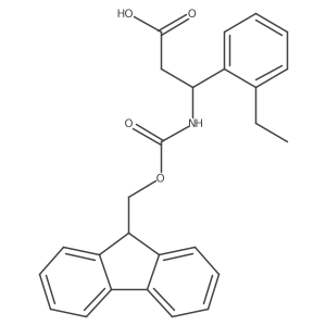 3-(2-ethylphenyl)-3-({[(9H-fluoren-9-yl)methoxy]carbonyl}amino)propanoic acid Structure
