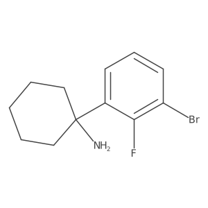 1-(3-Bromo-2-fluorophenyl)cyclohexan-1-amine Structure