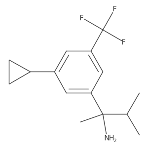 Benzenemethanamine, 3-cyclopropyl-I+/--methyl-I+/--(1-methylethyl)-5-(trifluoromethyl)-结构式