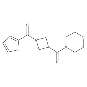 (3-(Morpholine-4-carbonyl)azetidin-1-yl)(thiophen-2-yl)methanone结构式