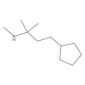 (4-Cyclopentyl-2-methylbutan-2-yl)(methyl)amine结构式