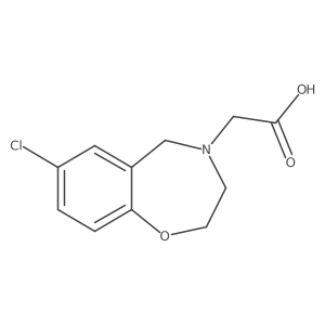 2-(7-chloro-2,3-dihydrobenzo[f][1,4]oxazepin-4(5H)-yl)acetic acid Structure