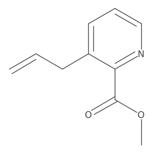 Methyl 3-allyl-pyridine-2-carboxylate结构式
