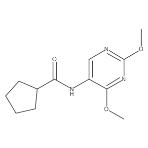 N-(2,4-dimethoxypyrimidin-5-yl)cyclopentanecarboxamide Structure