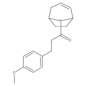 1-((1R,5S)-8-azabicyclo[3.2.1]oct-2-en-8-yl)-3-(4-methoxyphenyl)propan-1-one Structure