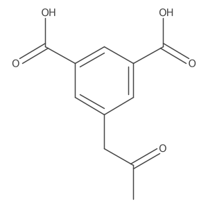 1-(3,5-Dicarboxyphenyl)propan-2-one Structure