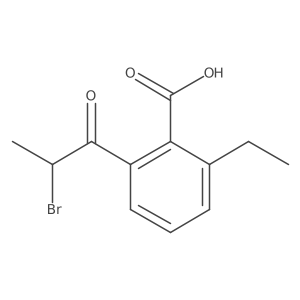 2-(2-Bromopropanoyl)-6-ethylbenzoic acid Structure