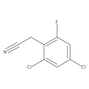 2,4-Dichloro-6-fluorophenylacetonitrile结构式
