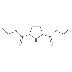 (2R,5R)-Pyrrolidine-2,5-dicarboxylic acid diethyl ester Structure
