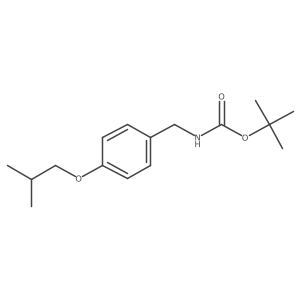 tert-butyl N-[[4-(2-methylpropoxy)phenyl]methyl]carbamate Structure
