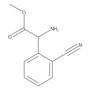 Methyl 2-amino-2-(2-cyanophenyl)acetate Structure