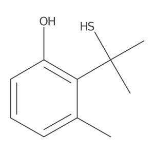 Phenol, 2-(1-mercapto-1-methylethyl)-3-methyl-结构式