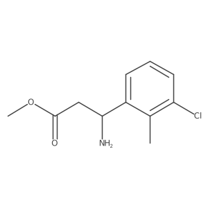 Methyl 3-amino-3-(3-chloro-2-methylphenyl)propanoate结构式