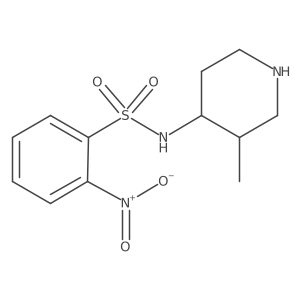 N-(3-methylpiperidin-4-yl)-2-nitrobenzene-1-sulfonamide Structure