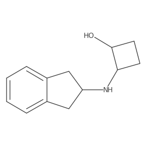 trans-2-[(2,3-dihydro-1H-inden-2-yl)amino]cyclobutan-1-ol Structure