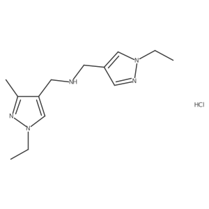 1-(1-ethyl-3-methyl-1H-pyrazol-4-yl)-N-[(1-ethyl-1H-pyrazol-4-yl)methyl]methanamine结构式