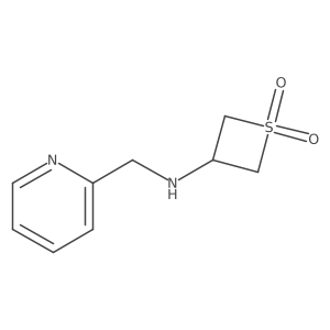 3-{[(Pyridin-2-yl)methyl]amino}-1lambda6-thietane-1,1-dione结构式