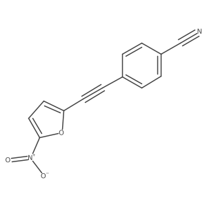 4-[(5-Nitro-furan-2-yl)-ethynyl]benzonitrile Structure