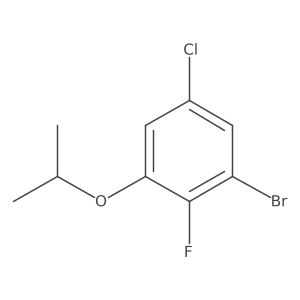 1-Bromo-5-chloro-2-fluoro-3-(propan-2-yloxy)benzene Structure