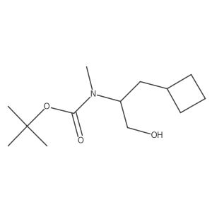 tert-butyl N-(1-cyclobutyl-3-hydroxypropan-2-yl)-N-methylcarbamate Structure