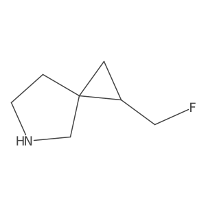 1-(Fluoromethyl)-5-azaspiro[2.4]heptane结构式