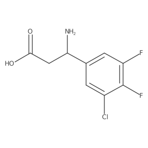 3-Amino-3-(3-chloro-4,5-difluorophenyl)propanoic acid结构式