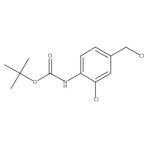 tert-butyl N-[2-chloro-4-(chloromethyl)phenyl]carbamate Structure