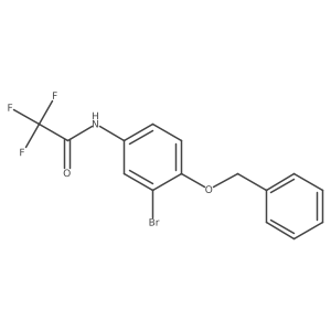 5-Trifluoroacetamido-2-benzyloxy-1-bromobenzene Structure