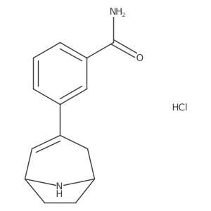 3-(8-Azabicyclo[3.2.1]oct-2-en-3-yl)benzamide hydrochloride结构式