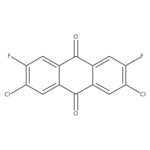 2,7-Dichloro-3,6-difluoro-9,10-anthracenedione Structure