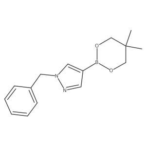 1-Benzyl-4-(5,5-dimethyl-1,3,2-dioxaborinan-2-YL)-1H-pyrazole Structure