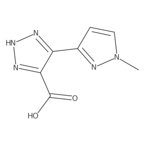 5-(1-methyl-1H-pyrazol-3-yl)-1H-1,2,3-triazole-4-carboxylic acid Structure