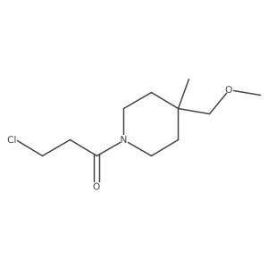 3-Chloro-1-(4-(methoxymethyl)-4-methylpiperidin-1-yl)propan-1-one结构式