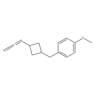 3-Azido-1-(4-(methylthio)benzyl)azetidine结构式