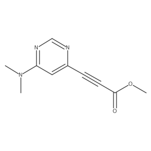 Methyl 3-[6-(dimethylamino)pyrimidin-4-yl]prop-2-ynoate结构式