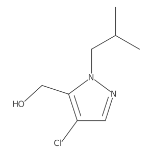 [4-chloro-1-(2-methylpropyl)-1H-pyrazol-5-yl]methanol Structure