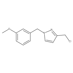 3-(Chloromethyl)-1-[(3-methoxyphenyl)methyl]-1H-pyrazole结构式