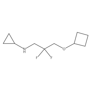 N-(3-cyclobutoxy-2,2-difluoropropyl)cyclopropanamine Structure