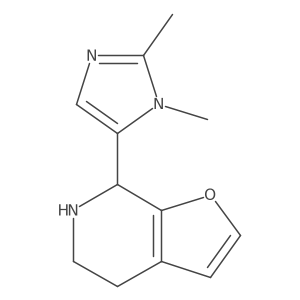 5-{4H,5H,6H,7H-furo[2,3-c]pyridin-7-yl}-1,2-dimethyl-1H-imidazole Structure