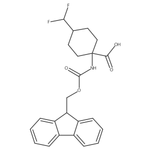 4-(difluoromethyl)-1-({[(9H-fluoren-9-yl)methoxy]carbonyl}amino)cyclohexane-1-carboxylic acid Structure