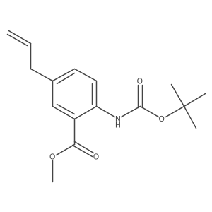 Methyl 2-{[(tert-butoxy)carbonyl]amino}-5-(prop-2-en-1-yl)benzoate Structure