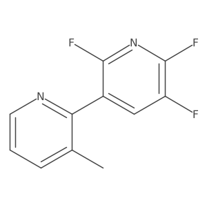 2,3,6-Trifluoro-5-(3-methylpyridin-2-yl)pyridine结构式