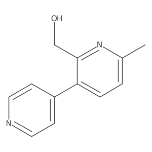 [6-Methyl-3-(pyridin-4-yl)pyridin-2-yl]methanol结构式