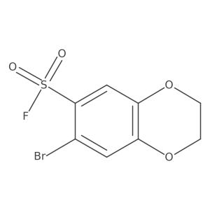 7-Bromo-2,3-dihydro-1,4-benzodioxine-6-sulfonyl fluoride结构式
