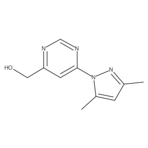 [6-(3,5-dimethyl-1H-pyrazol-1-yl)pyrimidin-4-yl]methanol Structure