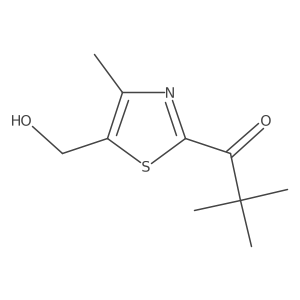 1-[5-(Hydroxymethyl)-4-methyl-1,3-thiazol-2-yl]-2,2-dimethylpropan-1-one Structure