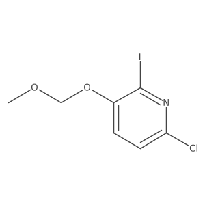 6-Chloro-2-iodo-3-(methoxymethoxy)pyridine结构式