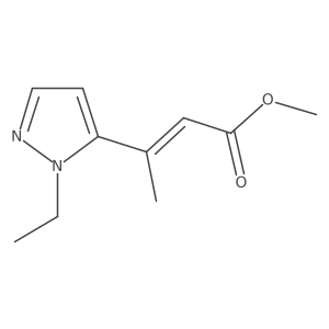 methyl (2E)-3-(1-ethyl-1H-pyrazol-5-yl)but-2-enoate Structure