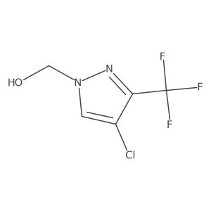 [4-Chloro-3-(trifluoromethyl)-1H-pyrazol-1-yl]methanol Structure
