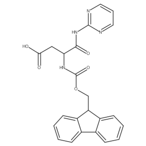 3-({[(9H-fluoren-9-yl)methoxy]carbonyl}amino)-3-[(pyrimidin-2-yl)carbamoyl]propanoic acid结构式